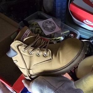 Craft Kids Boots in Tan and Black